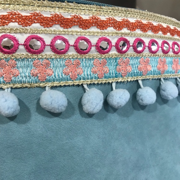 Baby blue bohemian crossbody - Picture 4 of 5